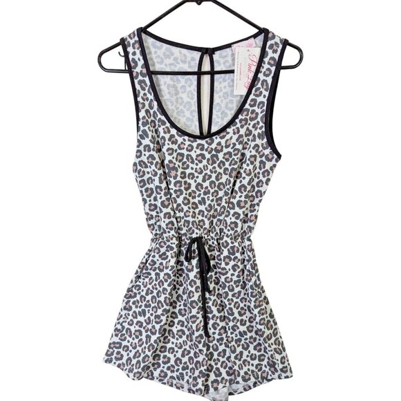 Pink Lily Pants - Pink Lily Women size S Animal Print Jumpsuit Romper Safari Leisure Lounge Outfit